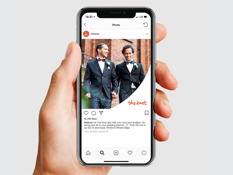 TheKnot婚禮策劃服務(wù)公司品牌形象升級改造案例，方案涉及廣告語和logo設(shè)計(jì) 