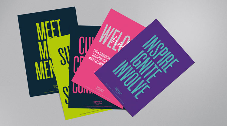 倫敦慈善機(jī)構(gòu)HOSB品牌形象設(shè)計，突出對比和不協(xié)調(diào)