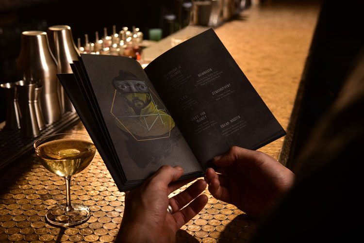 法國酒吧餐廳品牌vi視覺識別設計，充滿古典文化氣息