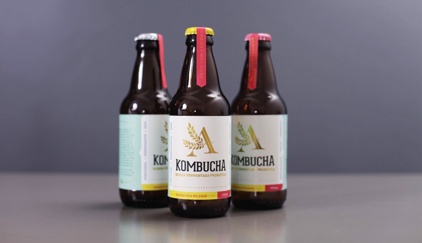 飲料品牌AinaKombucha品牌設(shè)計(jì)和產(chǎn)品包裝