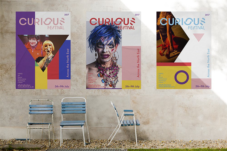 藝術(shù)節(jié)品牌標識設(shè)計，以廣為人知的彩虹旗為基礎(chǔ)