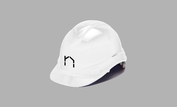 nHouse模塊化住宅的房屋建筑公司logo設計， vi設計