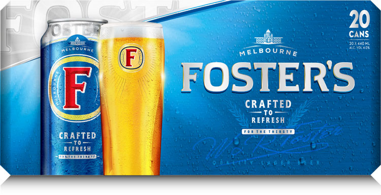 拉格啤酒福斯特Foster品牌新視覺識別包裝設(shè)計(jì)