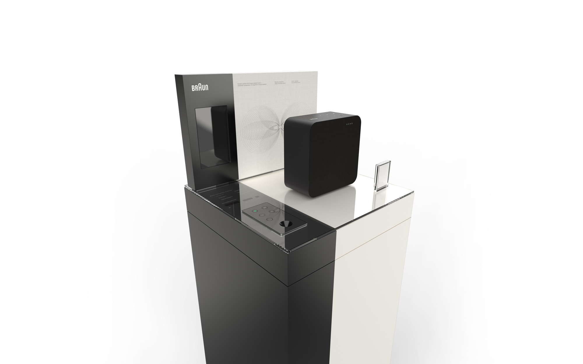Braun音響音箱企業(yè)logo設(shè)計，展架設(shè)計